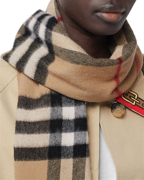 burberry giant check cashmere scarf sale|Burberry classic check cashmere scarf.